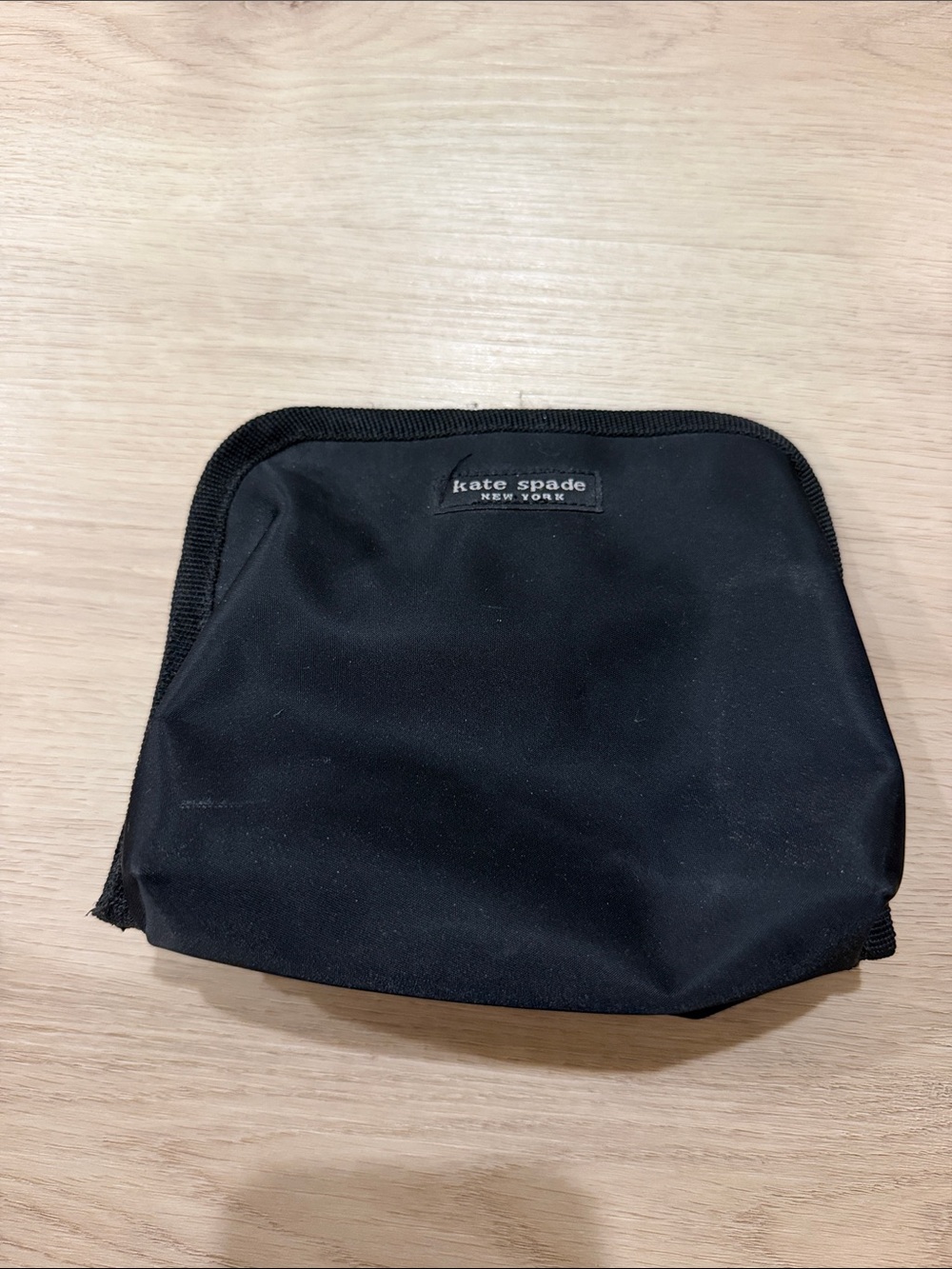 kate spade black toiletry pouch